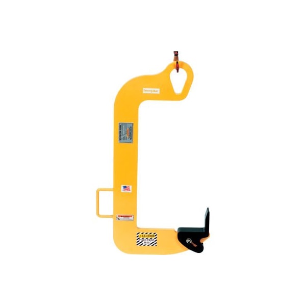 Caldwell Strong-bac Dixon Coil Hook with Pivoting Wedge, 1000 Lbs. Capacity, Yellow, 6in Max Coil Width 80H-1/2-6/13 - main
